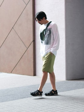 「SHAKA（シャカ）のアイテム」を使った、NAKAさん（メンズ・175cm）の春コーディネート