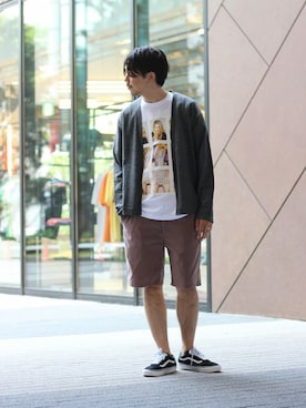 「PLAYBOY（プレイボーイ）のアイテム」を使った、NAKAさん（メンズ・175cm）の春コーディネート
