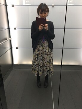 「KBF（ケイビーエフ）のアイテム（スカート、その他）」を使った、Gyokumeiさん（レディース・169cm）の冬コーディネート
