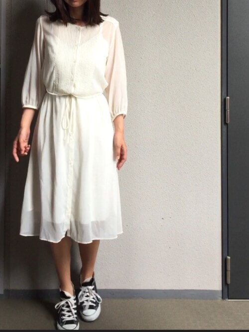 Mi Ne ユニクロのワンピース ドレスを使ったコーディネート Wear