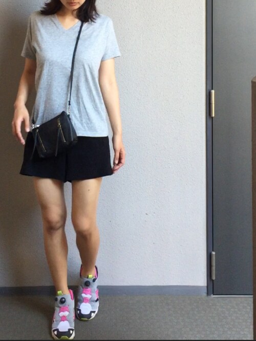 Mi Ne ユニクロのtシャツ 半袖 タンクトップ を使ったコーディネート Wear