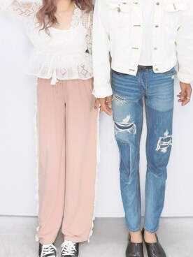 「Last Virgin（ラストバージン）のアイテム」を使った、記録用さん（レディース・152cm）の春コーディネート