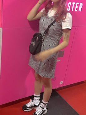 「UNIF（ユニフ）のアイテム（ワンピース/ドレス）」を使った、記録用さん（レディース・152cm）の春コーディネート