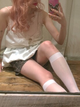 「FIG&VIPER（フィグアンドバイパー）のアイテム（スカート）」を使った、記録用さん（レディース・152cm）の春コーディネート
