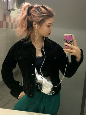 「SPINNS(スピンズ)のアイテム(ボディバッグ/ウエストポーチ)」を使った、記録用さん(レディース・152cm)の春コーディネート