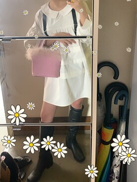 「Honey Salon（ハニーサロン）のアイテム（ワンピース/ドレス）」を使った、記録用さん（レディース・152cm）の夏コーディネート