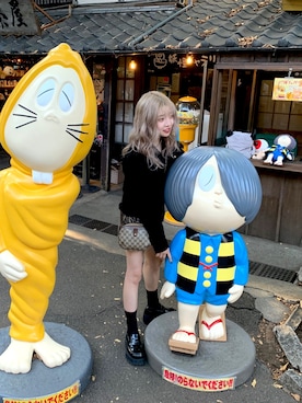 「FIG&VIPER（フィグアンドバイパー）のアイテム（スカート）」を使った、記録用さん（レディース・152cm）の秋コーディネート