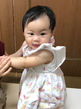 「着納め」｜REINAさん（キッズ・70cm）の秋コーディネート
