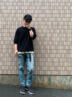 「サマーニット」｜@r_y_o0190さん（メンズ・169cm・40代）の春コーディネート