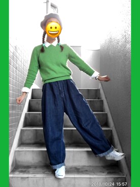 もけろさん（レディース・159cm）の秋コーディネート