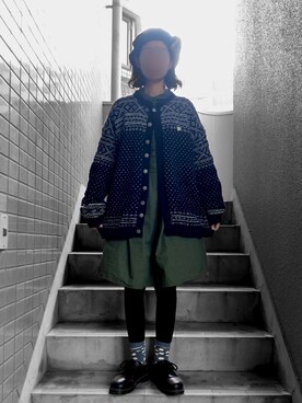 「SM2（エスエムツー）のアイテム（シャツワンピース）」を使った、もけろさん（レディース・159cm）の秋コーディネート