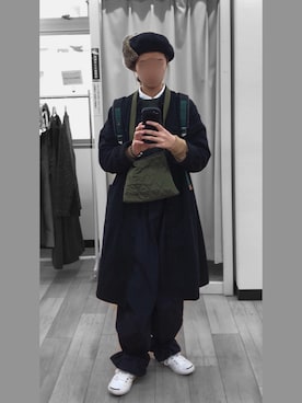 「MERLOT（メルロー）のアイテム（その他アウター）」を使った、もけろさん（レディース・159cm）の冬コーディネート