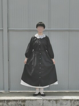 「LOWRYS FARM（ローリーズファーム）のバレエシューズ　802200（バレエシューズ）」を使った、もけろさん（レディース・159cm）の夏コーディネート