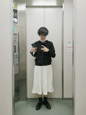 「chambre de charme（シャンブルドゥシャーム）のアイテム（ワンピース/ドレス）」を使った、もけろさん（レディース・159cm）の秋コーディネート