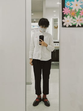「OFUON（オフオン）のアイテム」を使った、もけろさん（レディース・159cm）の秋コーディネート