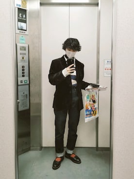 「UNIQLO（ユニクロ）の50色ソックス（消臭機能付き）（ソックス/靴下）」を使った、もけろさん（レディース・159cm）の冬コーディネート