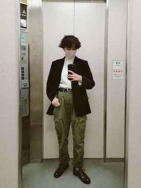 「SURPLUS（サープラス）のアイテム」を使った、もけろさん（レディース・159cm）の冬コーディネート