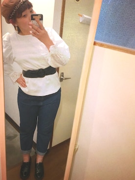 「Honeys（ハニーズ）のアイテム（ドレスシューズ）」を使った、KA13さん（レディース・156cm）の春コーディネート