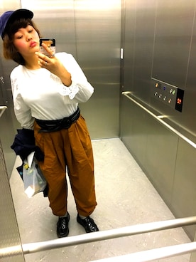 「Honeys（ハニーズ）のアイテム（ドレスシューズ）」を使った、KA13さん（レディース・156cm）の春コーディネート