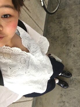 「Honeys（ハニーズ）のアイテム（ドレスシューズ）」を使った、KA13さん（レディース・156cm）の春コーディネート