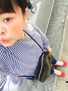 「タッセルイヤリング」｜KA13さん（レディース・156cm）の春コーディネート