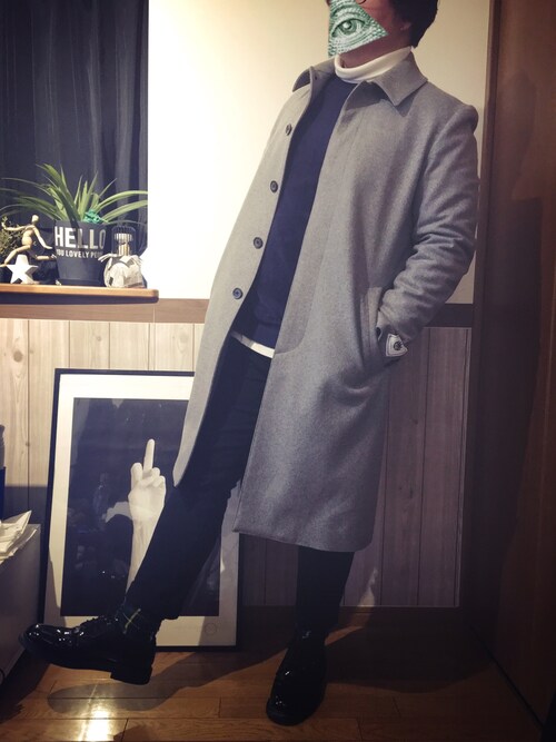 搭配插肩外套的男性時尚穿搭總 