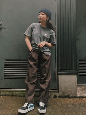 「SON OF THE CHEESE（サノバチーズ）のアイテム」を使った、MKさん（レディース・147cm）の夏コーディネート
