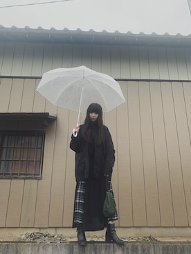 「SASQUATCHfabrix.（サスクワァッチファブリックス）のアイテム」を使った、MKさん（レディース・147cm）の秋コーディネート