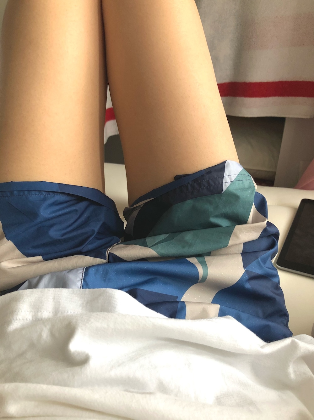 「シンプルコーデ、ラフ、PUMA、休日スタイル、夏、白Tシャツ、スポーツミックス、ヘインズ」｜「PUMAのアイテム（パンツ、その他）」を使った、kihoさん（レディース・151cm）の夏コーディネートの1枚目の写真