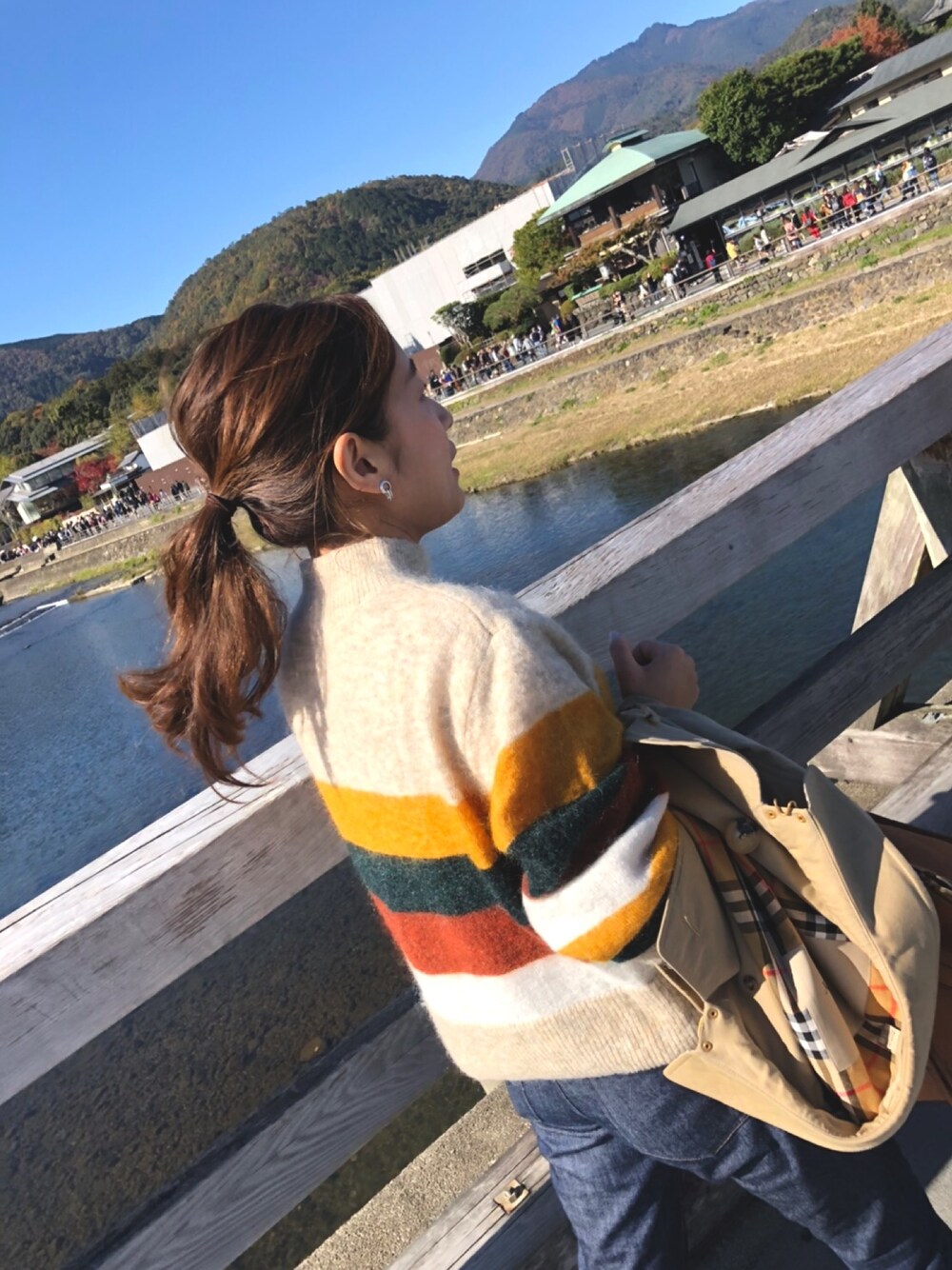 「シンプル、秋冬コーデ、パンツスタイル、ニットコーデ、ハイネック、休日コーデ」｜「OTHER BRANDのアイテム（ニット/セーター、その他）」を使った、kihoさん（レディース・151cm）の秋コーディネートの1枚目の写真