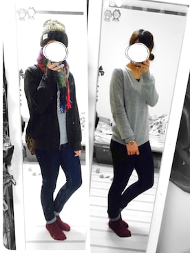 「カシミヤ」｜「アイテム（腕時計）」を使った、@kaaさん（レディース・164cm）の冬コーディネート