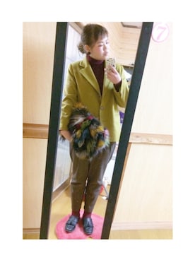 「MODE ROBE(MODE ROBE)」｜きむねぇさん（レディース・170cm）の冬コーディネート