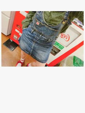 「原宿系」｜「アイテム（オールインワン・サロペット）」を使った、MIA.🍤さん（レディース・150cm）の春コーディネート
