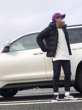 「ROXD（ロッド）のアイテム（アクセサリー）」を使った、hechimaさん（メンズ・172cm）の冬コーディネート