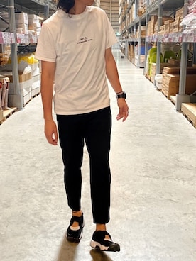 「PHILIPPE AUDIBERT（フィリップ オーディベール）の【WEB限定】PHILIPPE AUDIBERT（フィリップオーディベール）サークルリング  / 指輪（リング）」を使った、hechimaさん（メンズ・172cm）の夏コーディネート