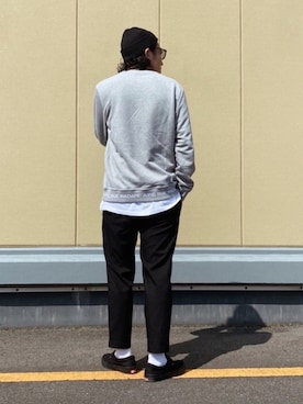 「A.P.C.（アーペーセー）のアイテム（スウェット）」を使った、hechimaさん（メンズ・172cm）の秋コーディネート