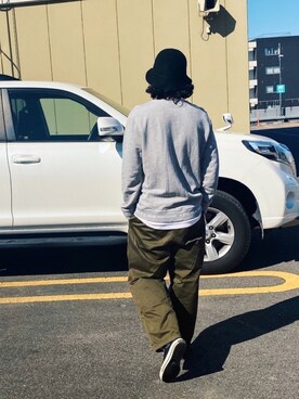 「A.P.C.（アーペーセー）のアイテム（スウェット）」を使った、hechimaさん（メンズ・172cm）の秋コーディネート