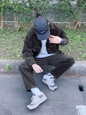 「A.P.C.（アーペーセー）のアイテム（スウェット）」を使った、hechimaさん（メンズ・172cm）の冬コーディネート