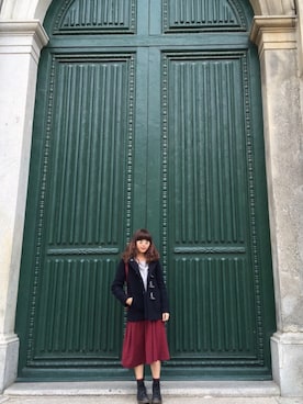 「travel」｜「アイテム（ブーツ）」を使った、Jennaさん（レディース・152cm）の秋コーディネート