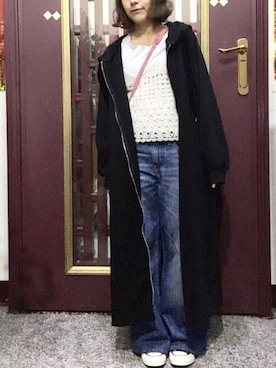 「アイテム（ブラジャー）」を使った、Jennaさん（レディース・151cm）の秋コーディネート