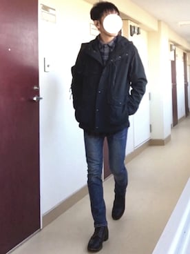 「BEAMS（ビームス）のアイテム（マウンテンパーカー）」を使った、tatuさん（メンズ・175cm）の秋コーディネート