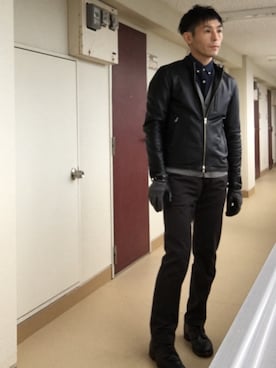 「Gloves（グローブス）のアイテム」を使った、tatuさん（メンズ・175cm）の冬コーディネート