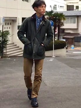 「WORKERS（ワーカーズ）のアイテム（パンツ）」を使った、tatuさん（メンズ・175cm）の春コーディネート
