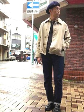 「WORKERS（ワーカーズ）のアイテム（トップス）」を使った、tatuさん（メンズ・174cm）の秋コーディネート