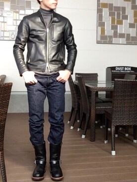 「WORKERS（ワーカーズ）のアイテム（トップス）」を使った、tatuさん（メンズ・174cm）の冬コーディネート