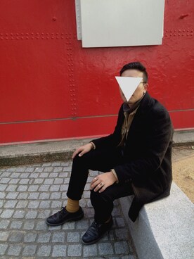 「LEE」｜「アイテム（チェスターコート）」を使った、N.Mさん（メンズ・170cm）の春コーディネート