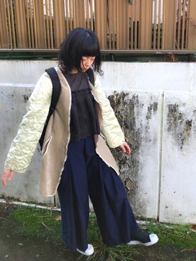 「used mix」｜「アイテム（その他）」を使った、さなこ。さん（レディース・154cm）の冬コーディネート