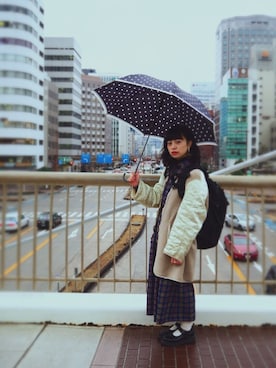 「used mix」｜「アイテム（その他）」を使った、さなこ。さん（レディース・154cm）の冬コーディネート