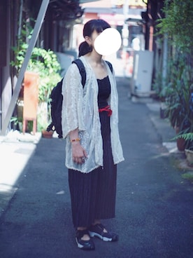「used mix」｜「アイテム（キャミソール）」を使った、さなこ。さん（レディース・154cm）の夏コーディネート