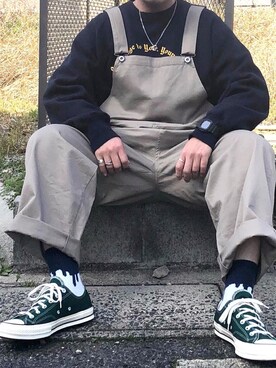 オールインワン サロペット ベージュ系 を使ったメンズ人気ファッションコーディネート Wear